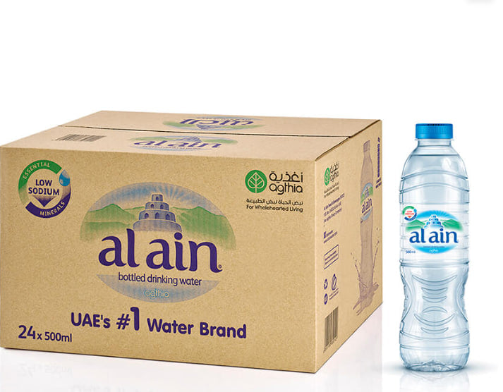 Al Ain Bottled Drinking Water - 500ml Pack of 24