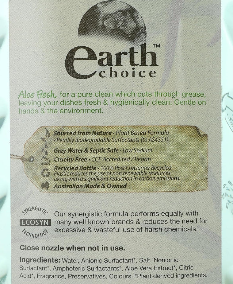 سائل غسيل الاطباق من ايرث تشويس، 1 لتر، الوان ورائحة متنوعة، عبوة من قطعتين